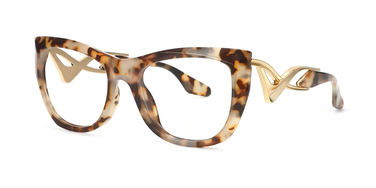 Tortoiseshell Cateye Unique  Eyeglasses | WhereLight