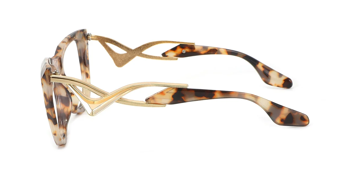 Tortoiseshell Cateye Unique  Eyeglasses | WhereLight