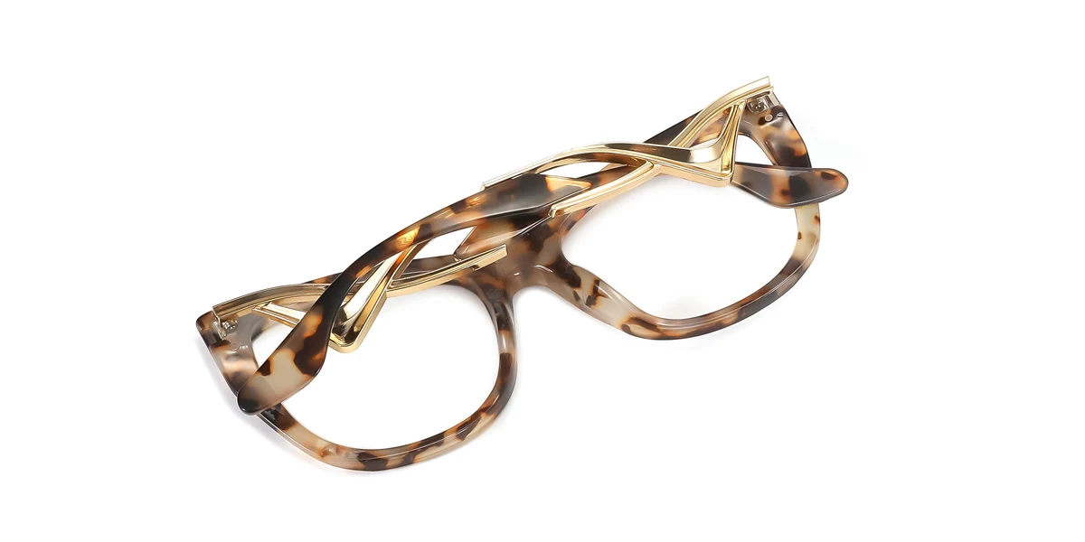 Tortoiseshell Cateye Unique  Eyeglasses | WhereLight