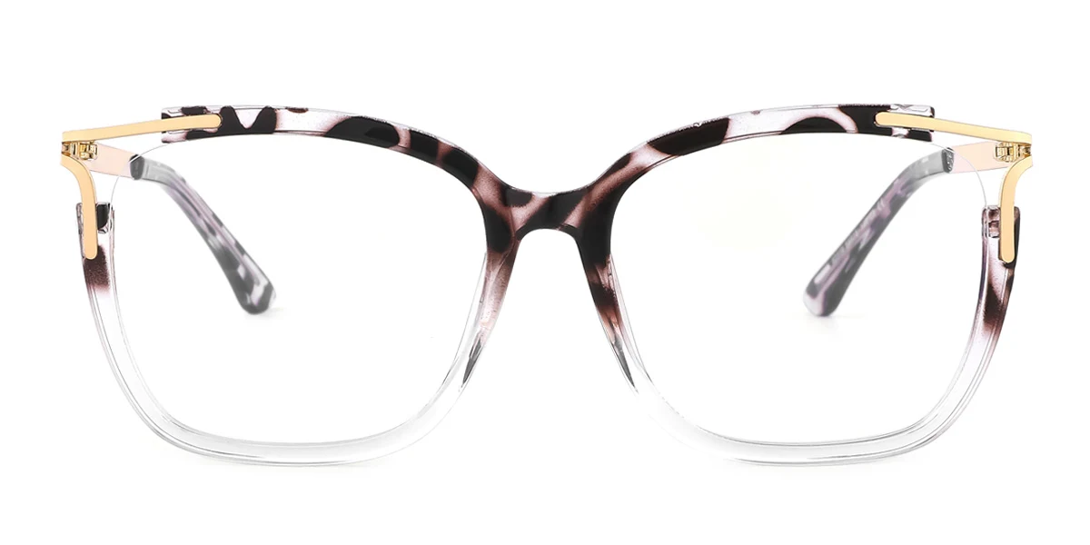 Floral Cateye Rectangle Unique Gorgeous Spring Hinges Eyeglasses | WhereLight