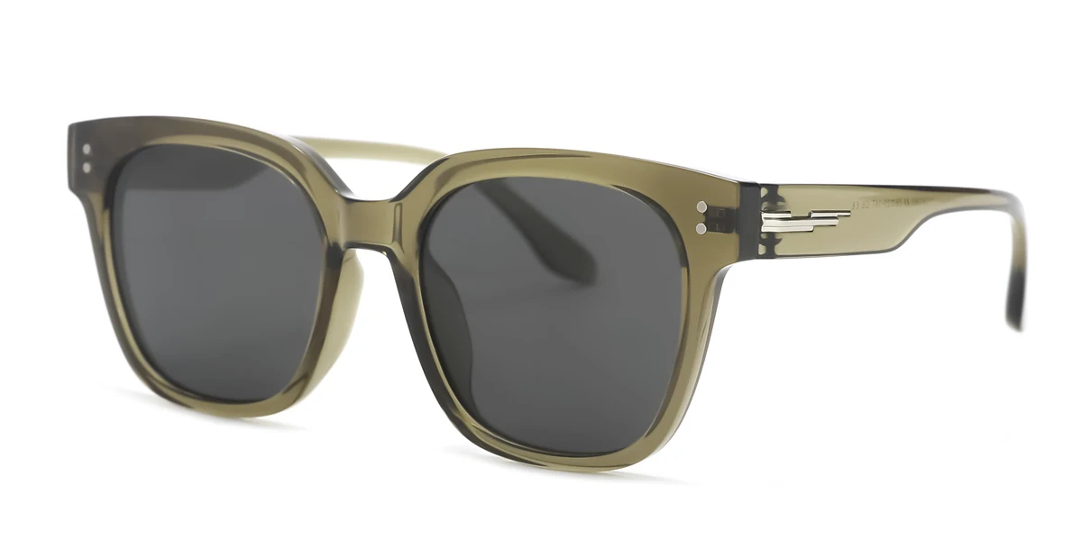 Green Rectangle Gorgeous  Sunglasses | WhereLight