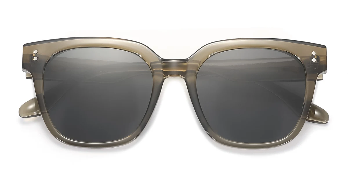 Green Rectangle Gorgeous  Sunglasses | WhereLight