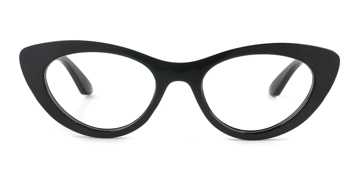 Black Cateye Gorgeous Custom Engraving Eyeglasses | WhereLight