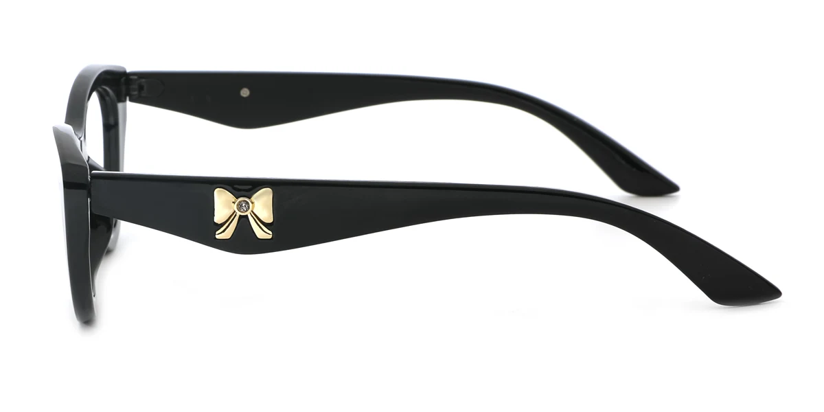 Black Cateye Gorgeous Custom Engraving Eyeglasses | WhereLight