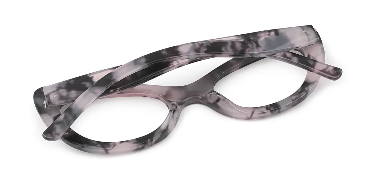 Purple Cateye Oval Gorgeous Custom Engraving Eyeglasses | WhereLight