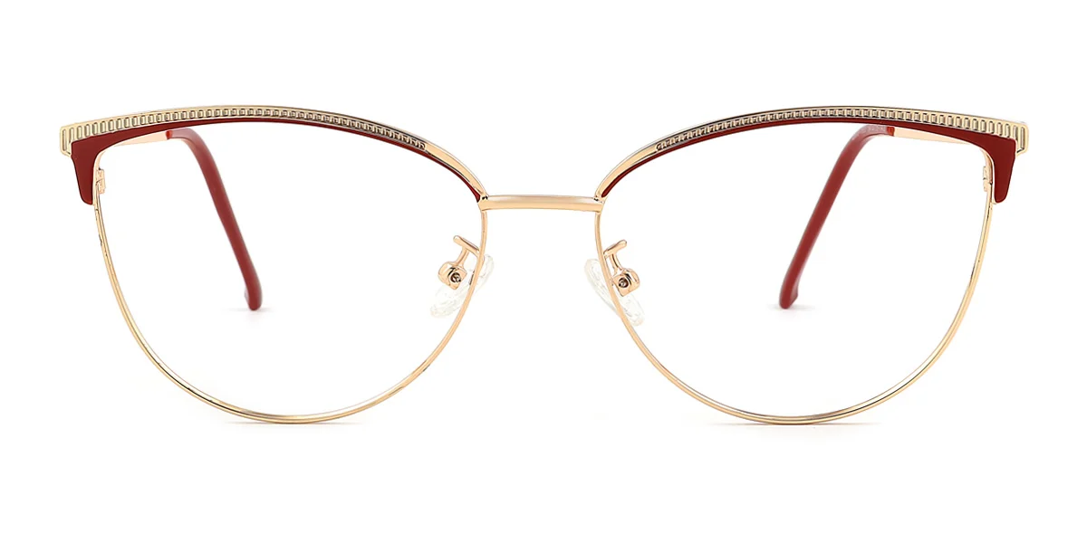Red Cateye Unique Gorgeous  Eyeglasses | WhereLight