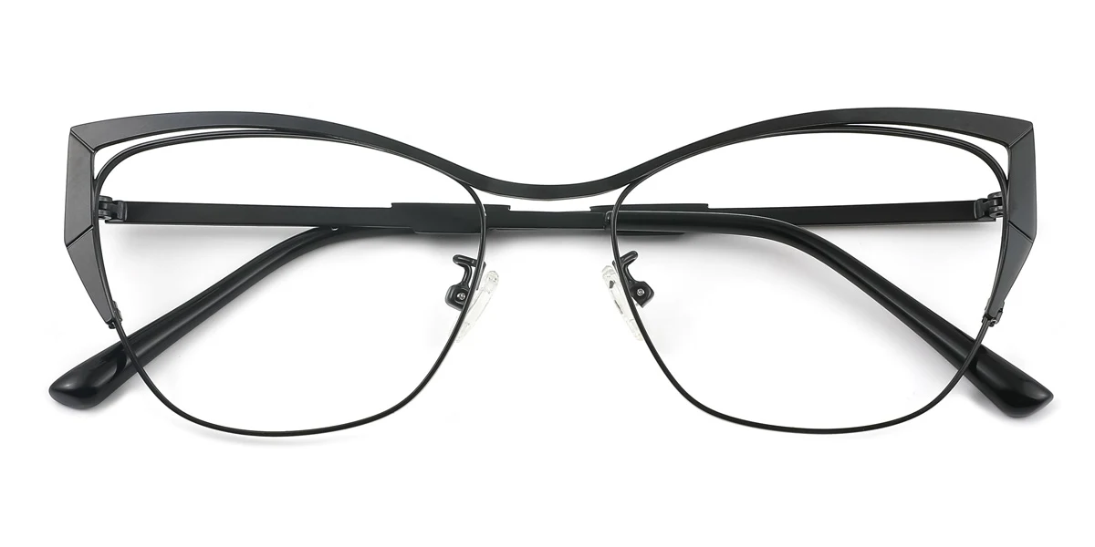 Black Cateye Unique Gorgeous  Eyeglasses | WhereLight