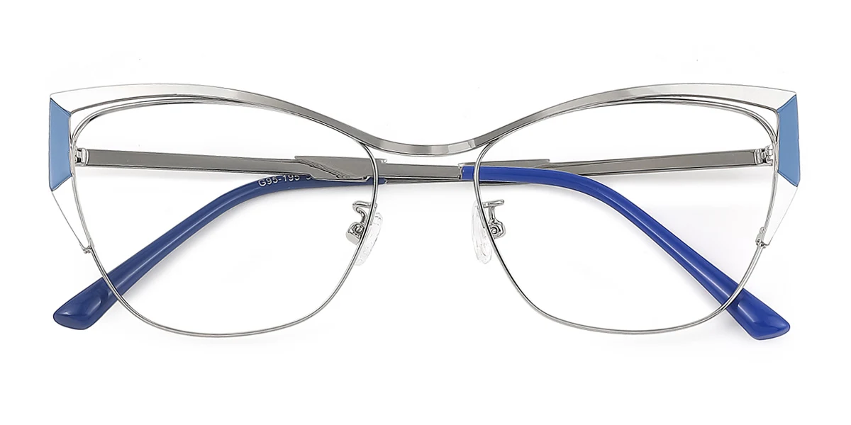 Blue Cateye Unique Gorgeous  Eyeglasses | WhereLight