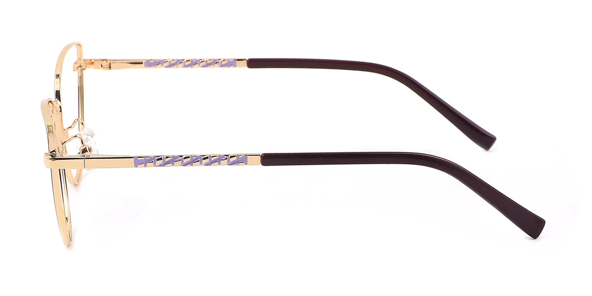 Purple Cateye Unique Gorgeous Spring Hinges Eyeglasses | WhereLight