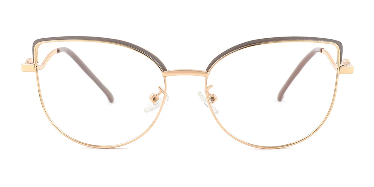 Grey Cateye Unique Gorgeous Spring Hinges Eyeglasses | WhereLight