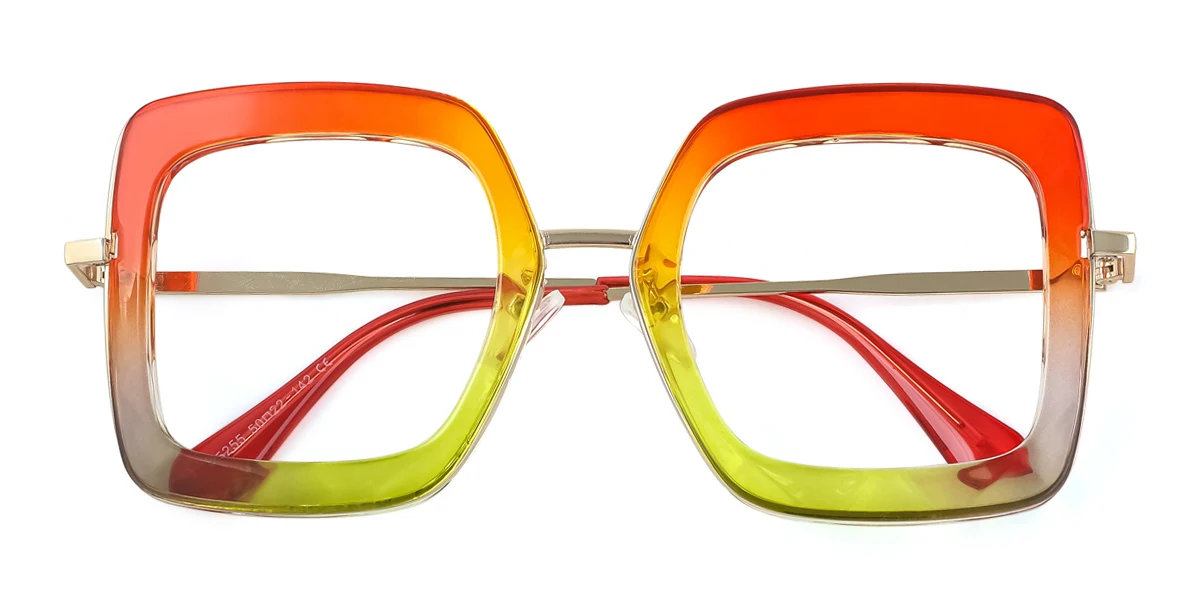 Multicolor Rectangle Unique Gorgeous  Eyeglasses | WhereLight