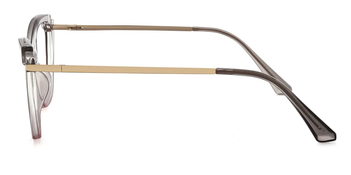 Grey Cateye Irregular Retro Unique Spring Hinges Eyeglasses | WhereLight