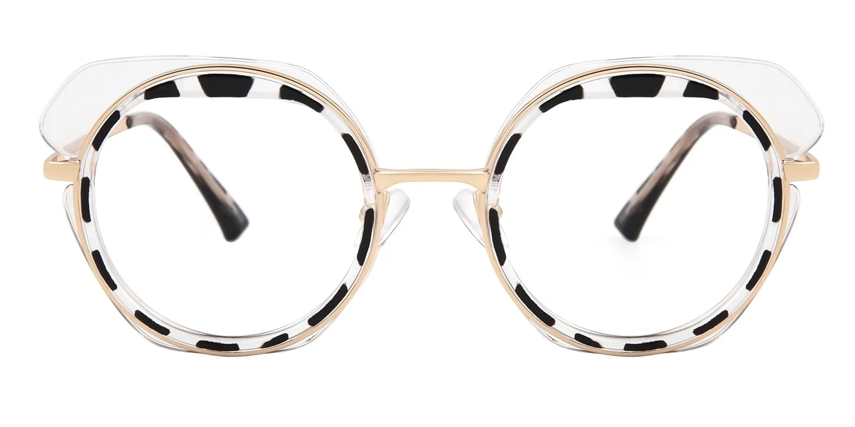 Tortoiseshell Cateye Geometric Unique Gorgeous  Eyeglasses | WhereLight