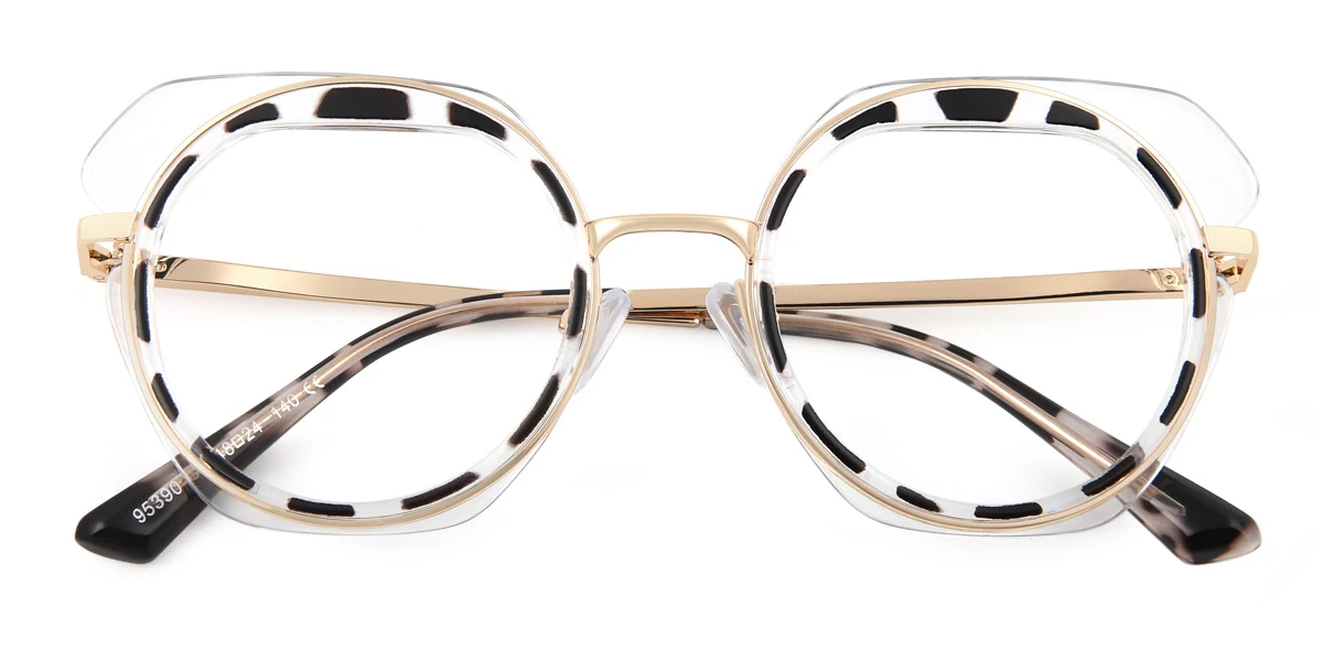 Tortoiseshell Cateye Geometric Unique Gorgeous  Eyeglasses | WhereLight