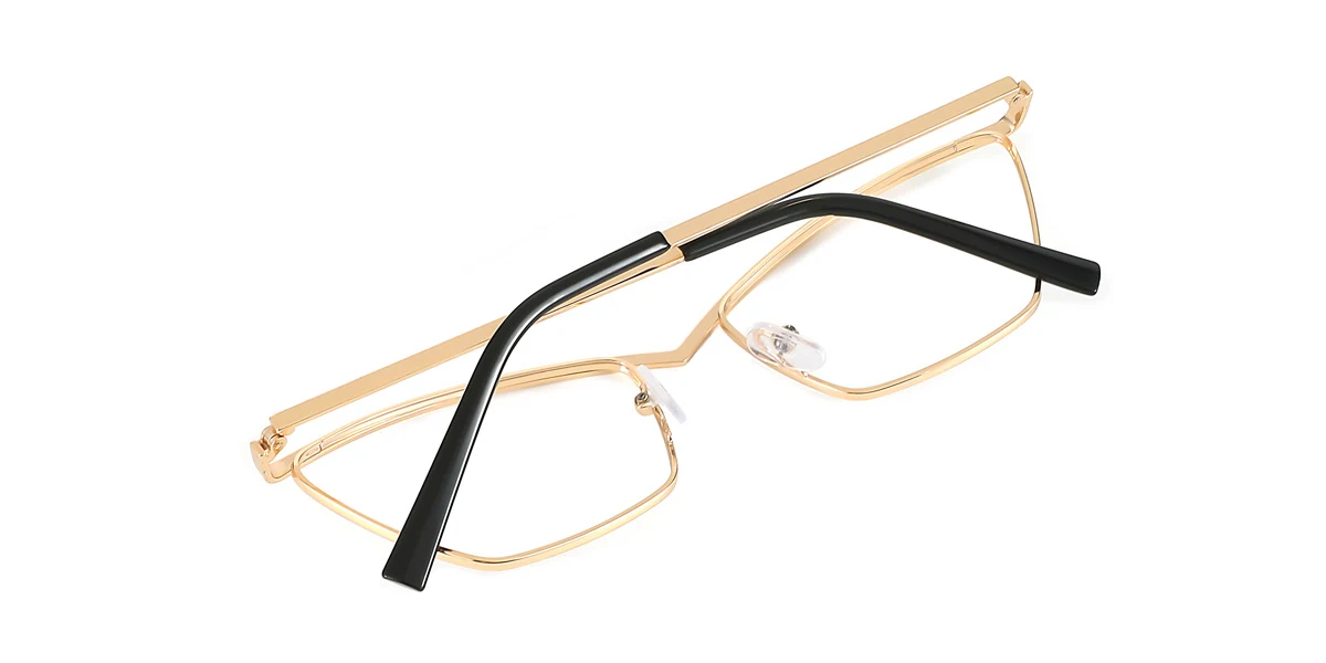 Gold Cateye Unique  Eyeglasses | WhereLight