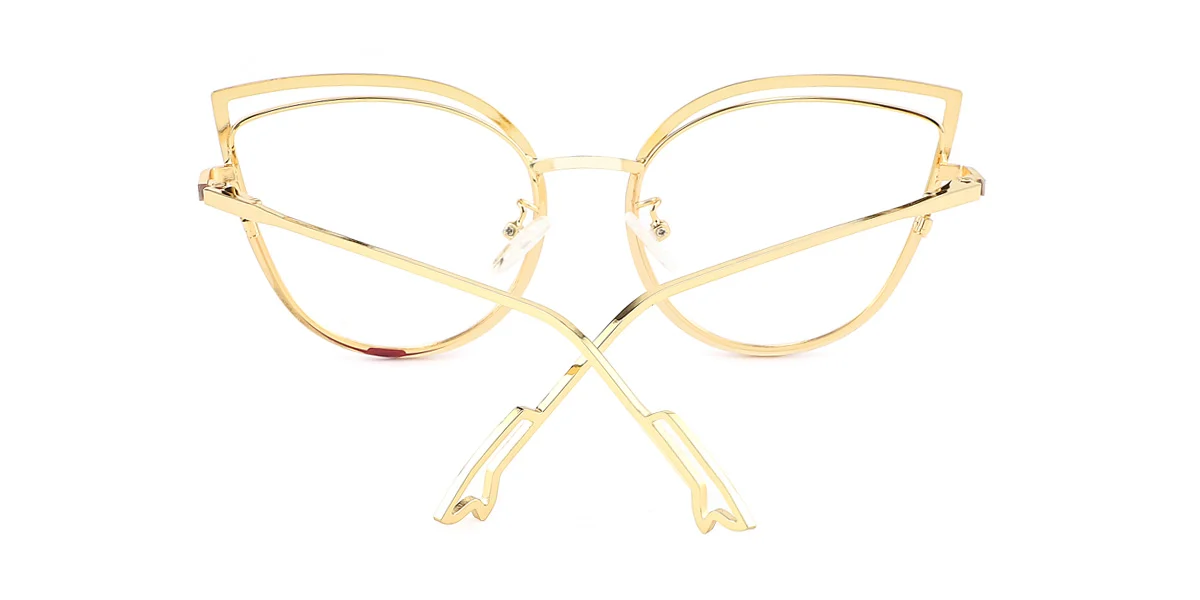 Red Cateye Unique Spring Hinges Eyeglasses | WhereLight