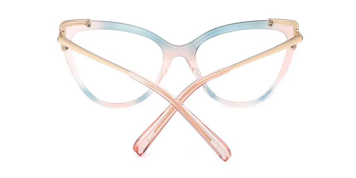 Multicolor Cateye Unique Gorgeous Spring Hinges Custom Engraving Eyeglasses | WhereLight