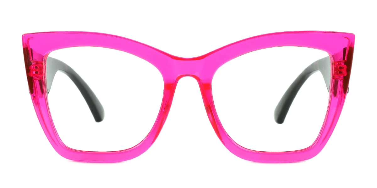 Purple Cateye Simple Retro Custom Engraving Eyeglasses | WhereLight