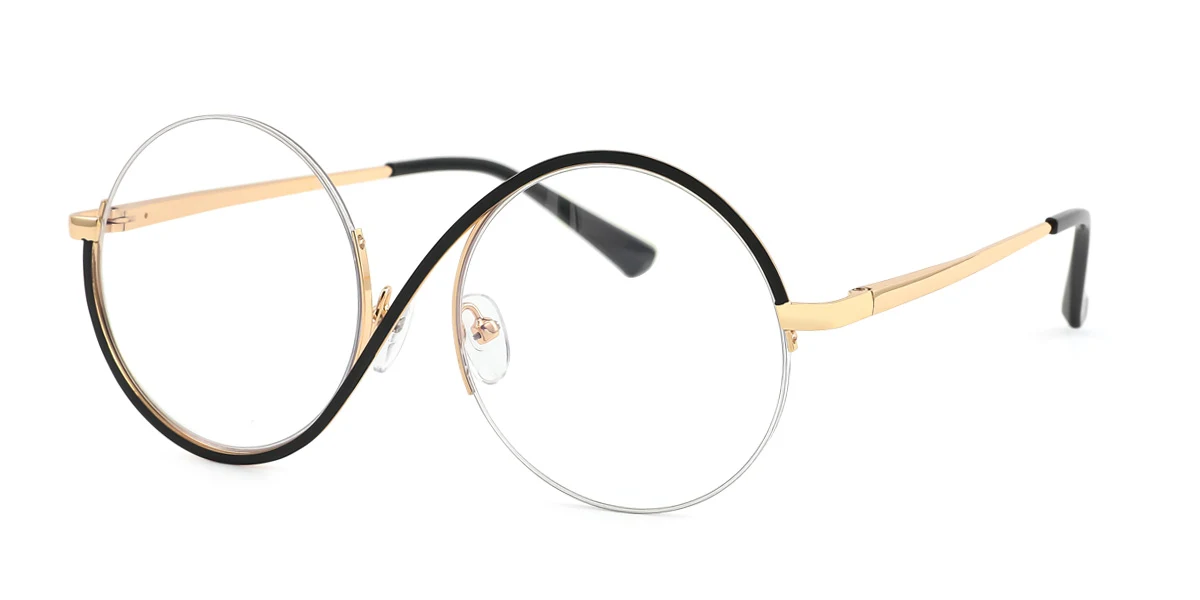 Black Round Unique Gorgeous  Eyeglasses | WhereLight