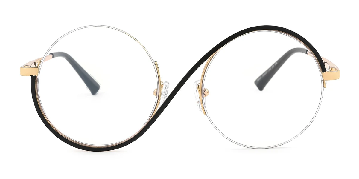 Black Round Unique Gorgeous  Eyeglasses | WhereLight