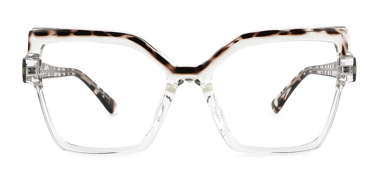 Tortoiseshell Rectangle Gorgeous Spring Hinges Eyeglasses | WhereLight