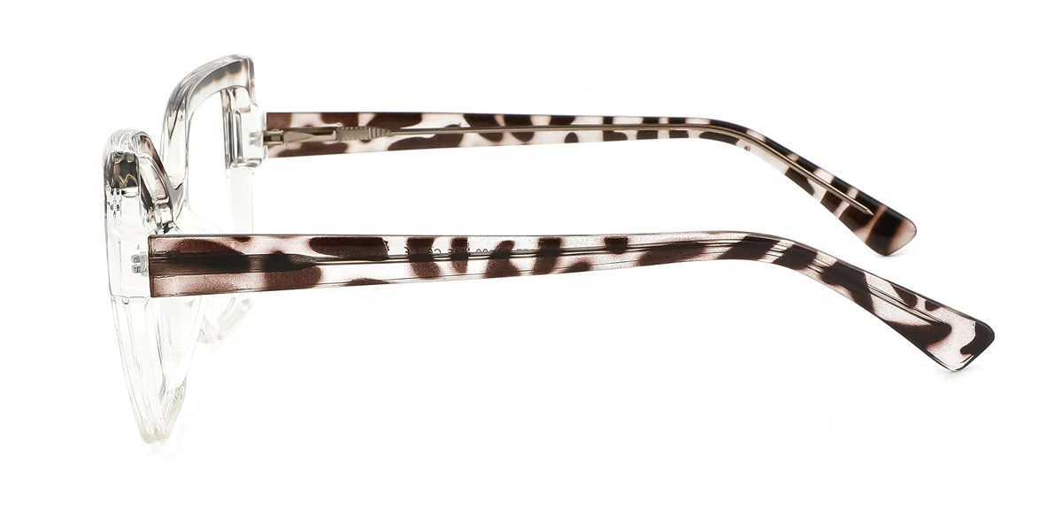 Tortoiseshell Rectangle Gorgeous Spring Hinges Eyeglasses | WhereLight