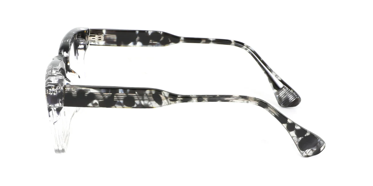 Tortoiseshell Rectangle Simple Custom Engraving Eyeglasses | WhereLight