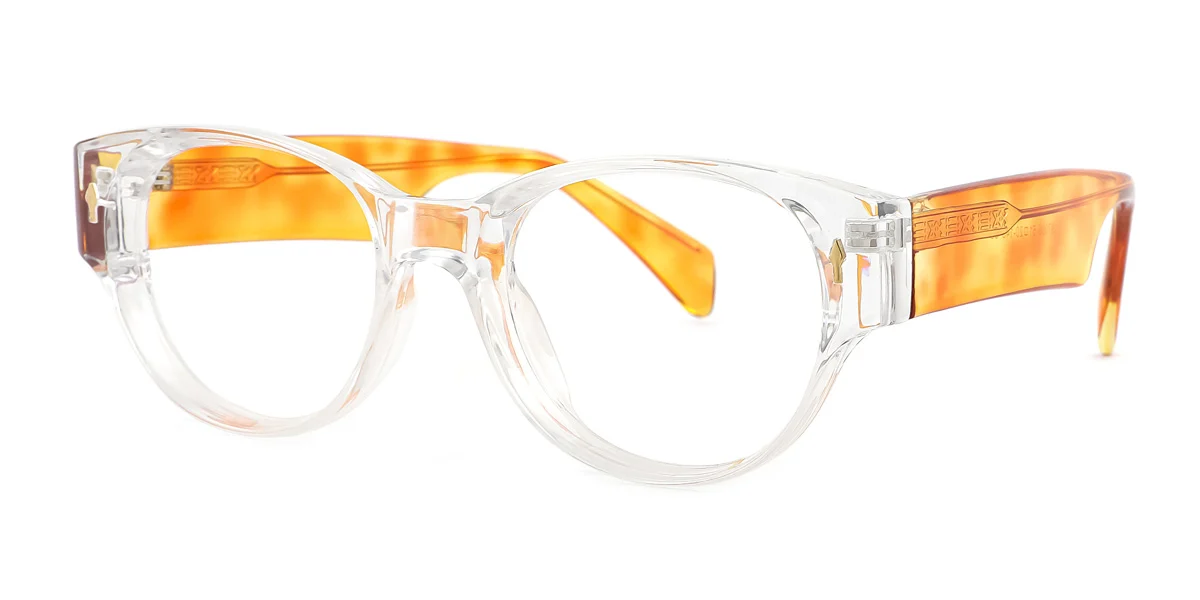 Clear Oval Gorgeous  Eyeglasses | WhereLight