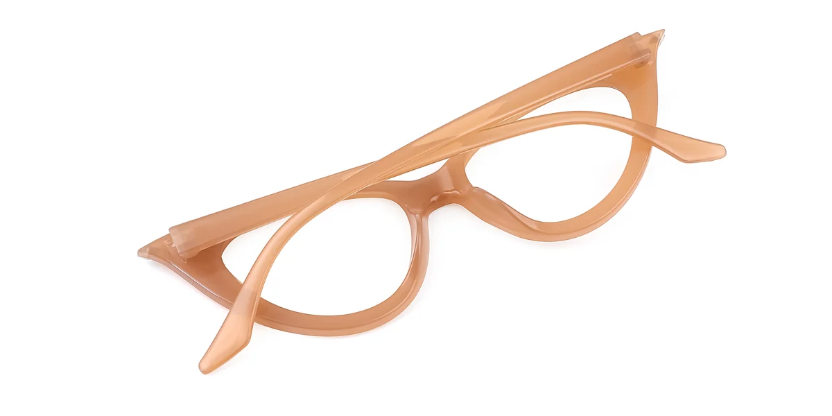 Brown Cateye Classic Unique Custom Engraving Eyeglasses | WhereLight
