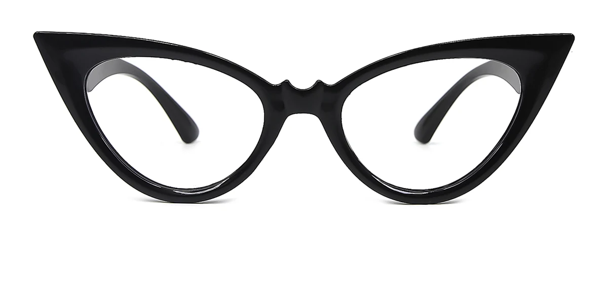 Black Cateye Classic Unique Gorgeous Custom Engraving Eyeglasses | WhereLight