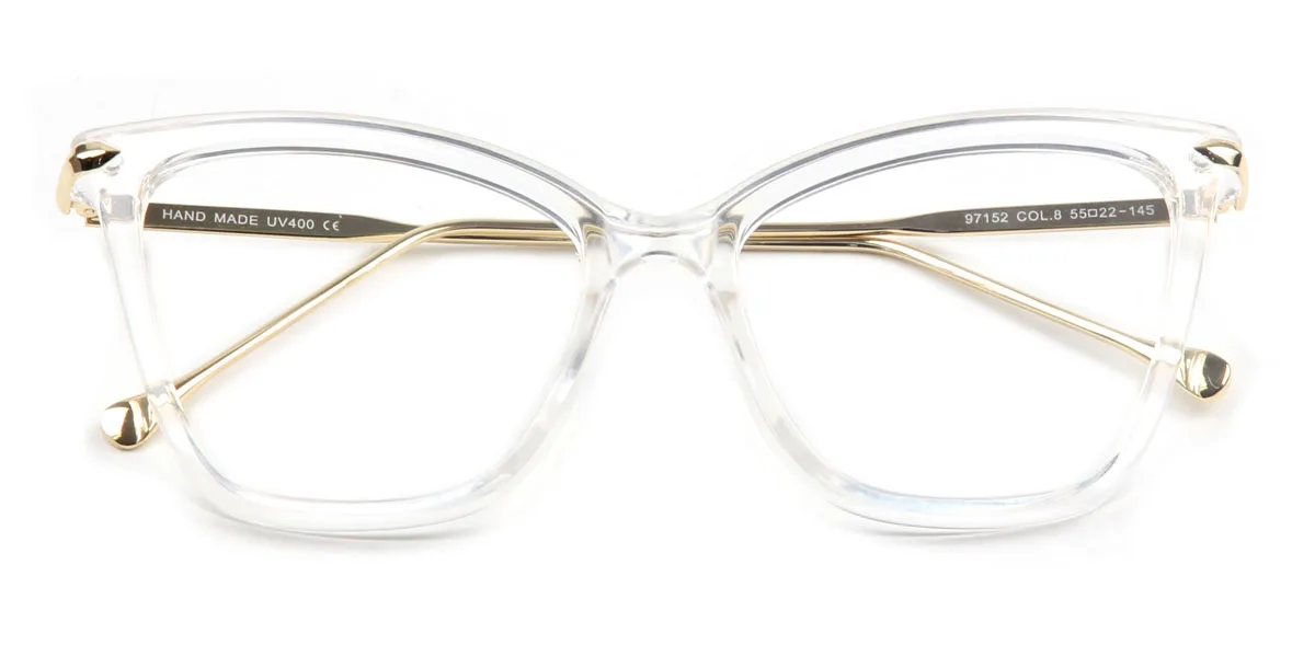 Clear Cateye Unique  Eyeglasses | WhereLight