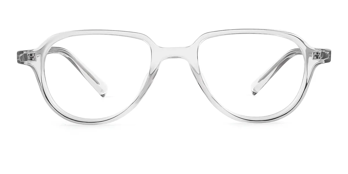 Clear Oval Classic  Eyeglasses | WhereLight