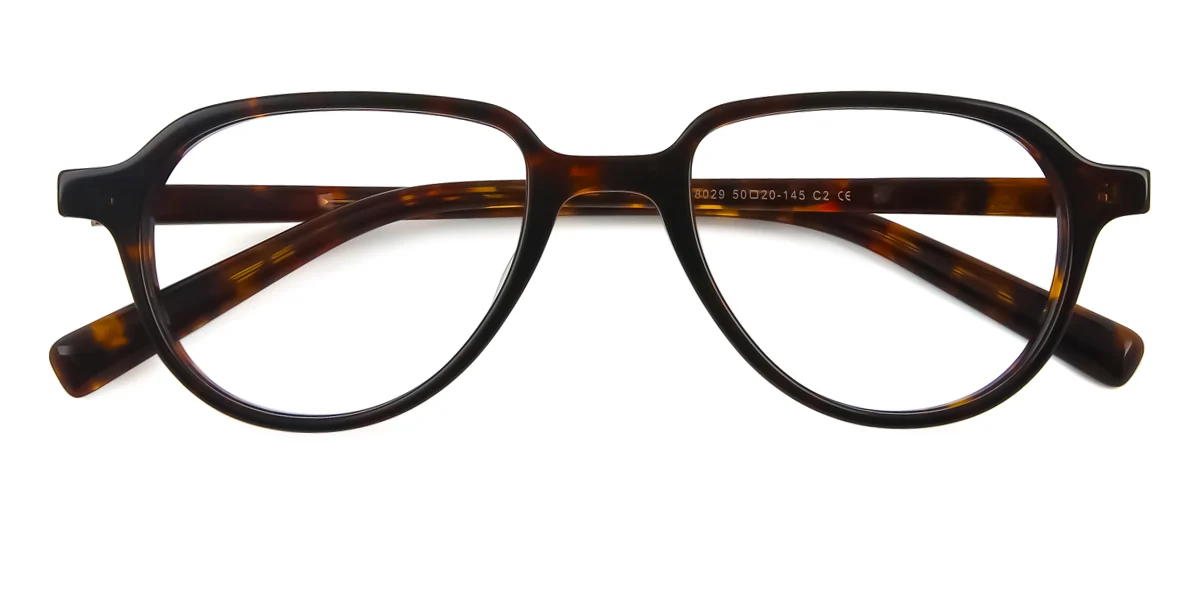 Tortoiseshell Oval Classic  Eyeglasses | WhereLight