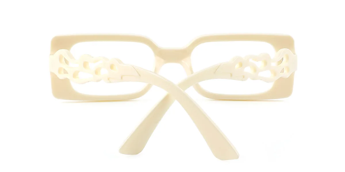 Yellow Rectangle Unique  Eyeglasses | WhereLight
