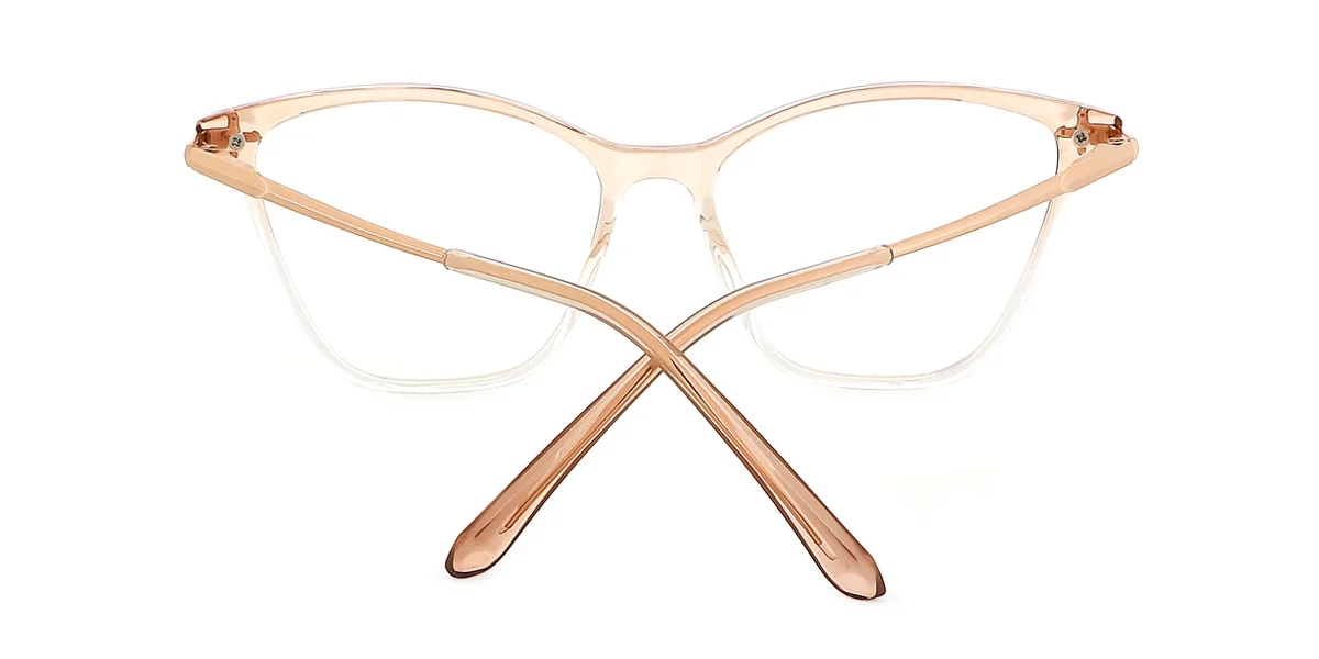 Orange Cateye Unique Gorgeous Spring Hinges Eyeglasses | WhereLight
