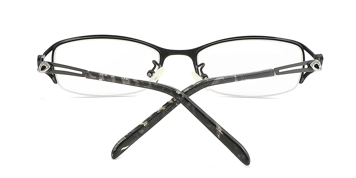 Black Oval Gorgeous  Eyeglasses | WhereLight