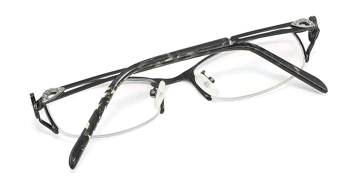 Black Oval Gorgeous  Eyeglasses | WhereLight