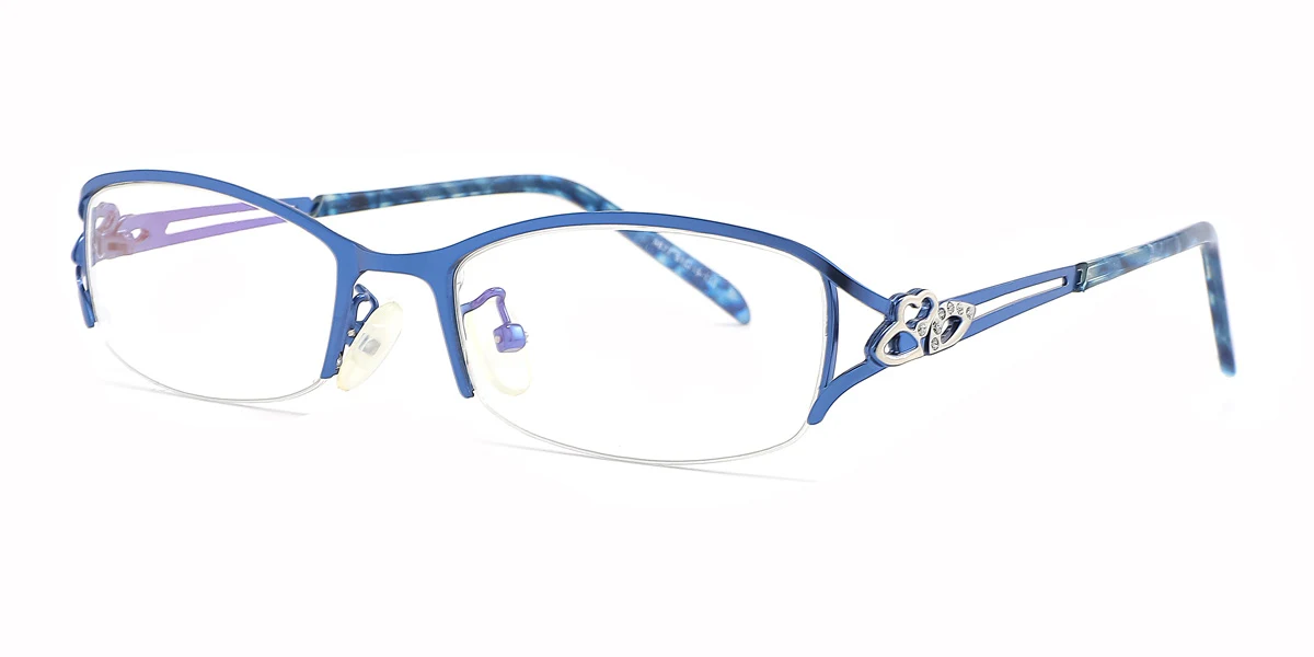 Blue Oval Gorgeous  Eyeglasses | WhereLight