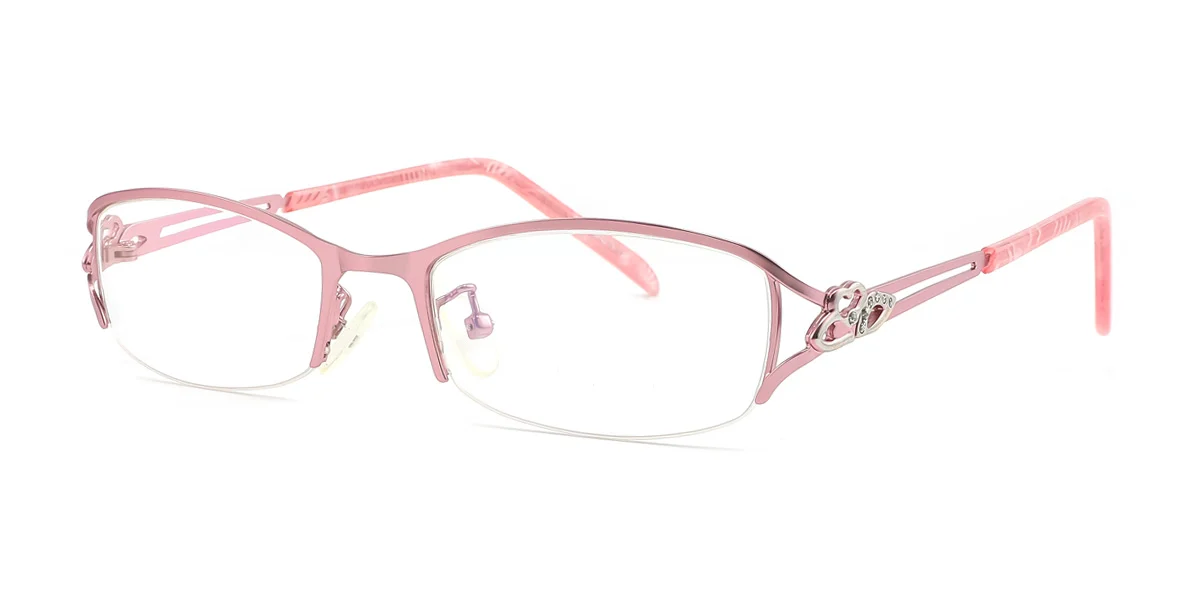 Pink Oval Gorgeous  Eyeglasses | WhereLight