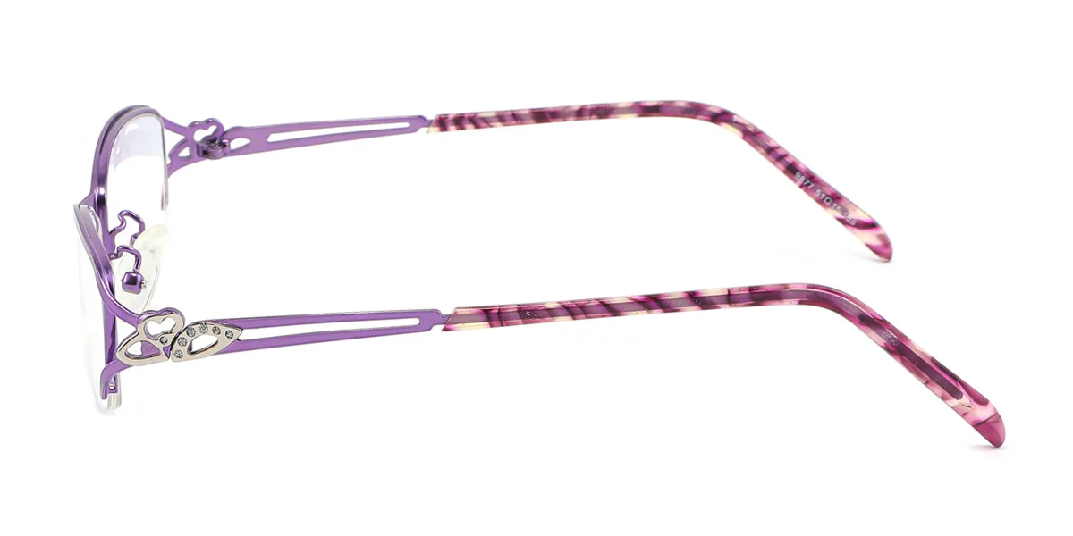 Purple Oval Gorgeous  Eyeglasses | WhereLight