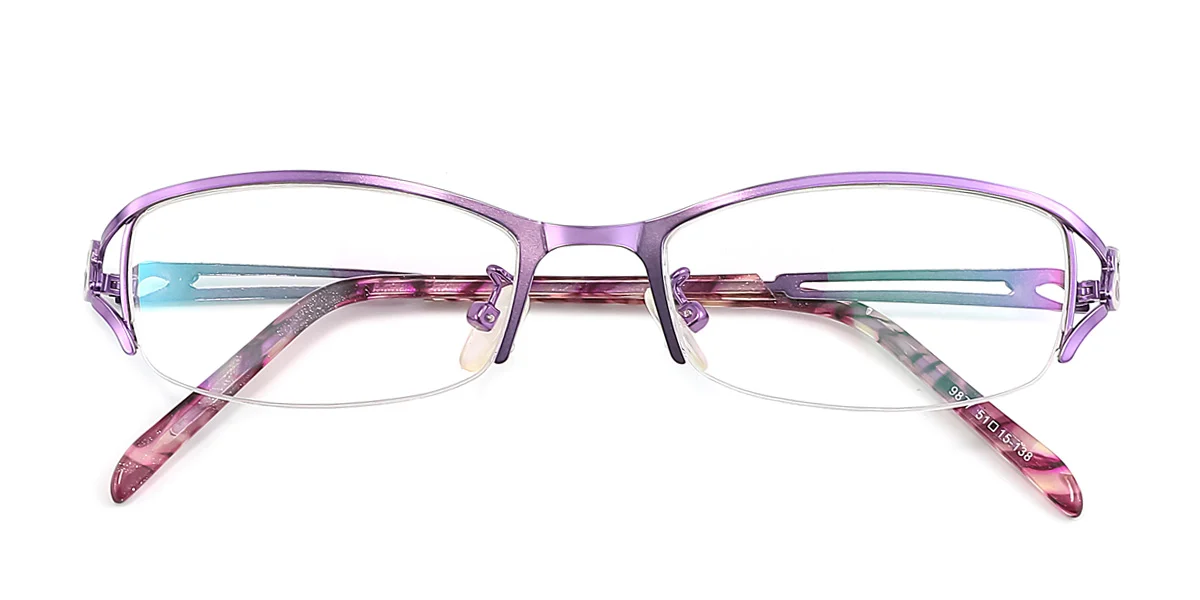 Purple Oval Gorgeous  Eyeglasses | WhereLight