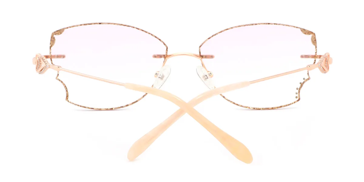 Pink Butterfly Gorgeous Custom Engraving Handmade Glasses | WhereLight