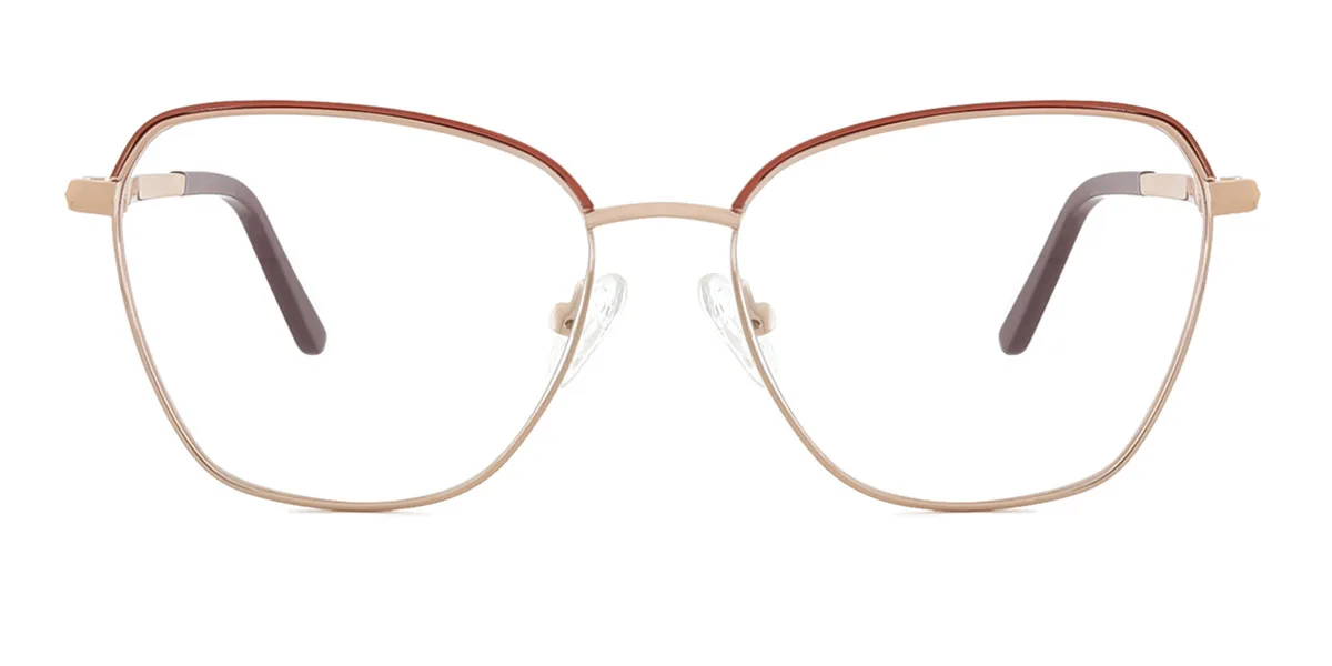 Orange Cateye Unique Spring Hinges Eyeglasses | WhereLight
