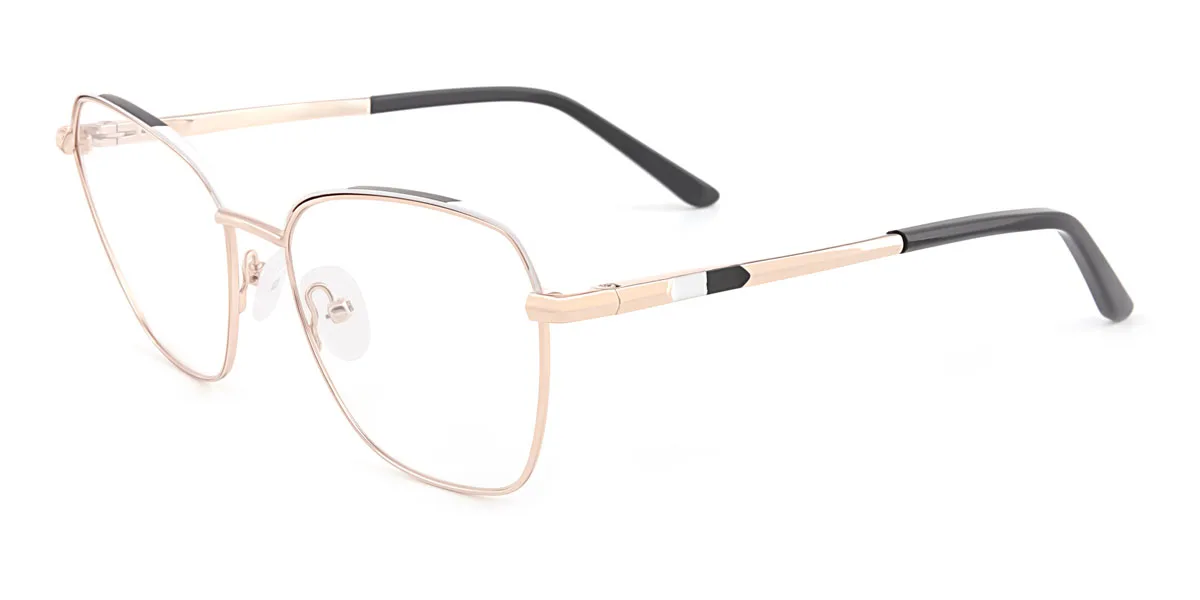 White Cateye Unique Spring Hinges Eyeglasses | WhereLight