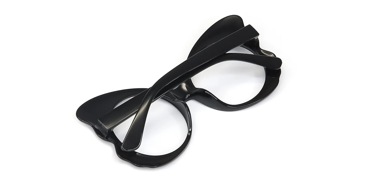 Black Butterfly Unique Gorgeous Custom Engraving Eyeglasses | WhereLight