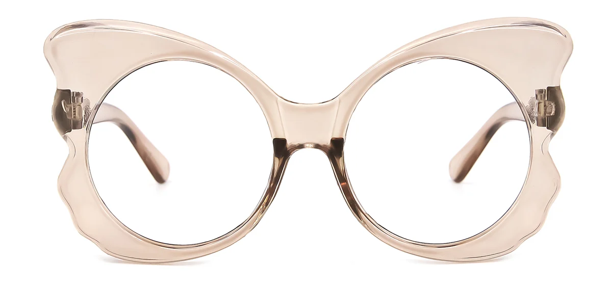Brown Butterfly Unique Gorgeous Custom Engraving Eyeglasses | WhereLight
