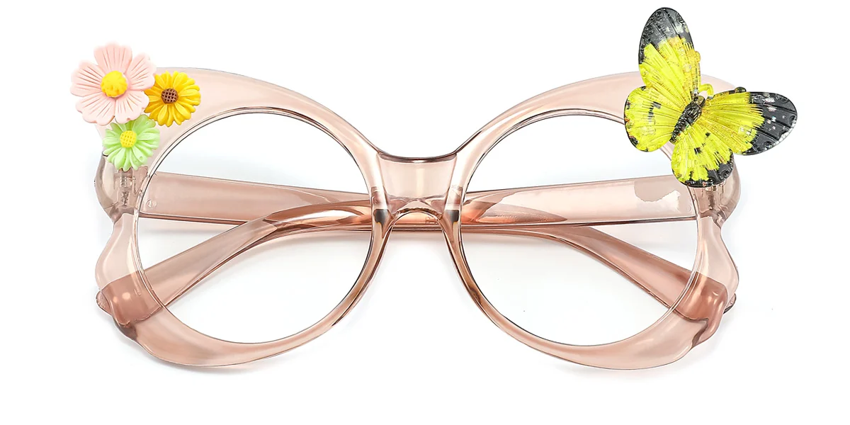 Brown Butterfly Unique Gorgeous  Eyeglasses | WhereLight