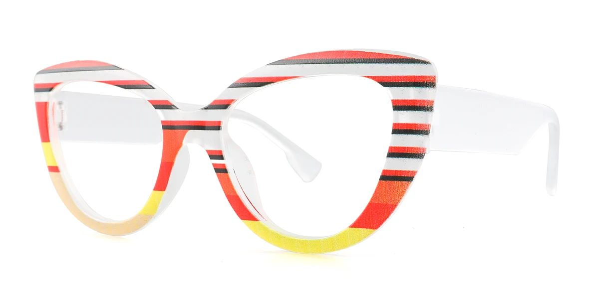 Multicolor Cateye Unique Gorgeous Custom Engraving Eyeglasses | WhereLight