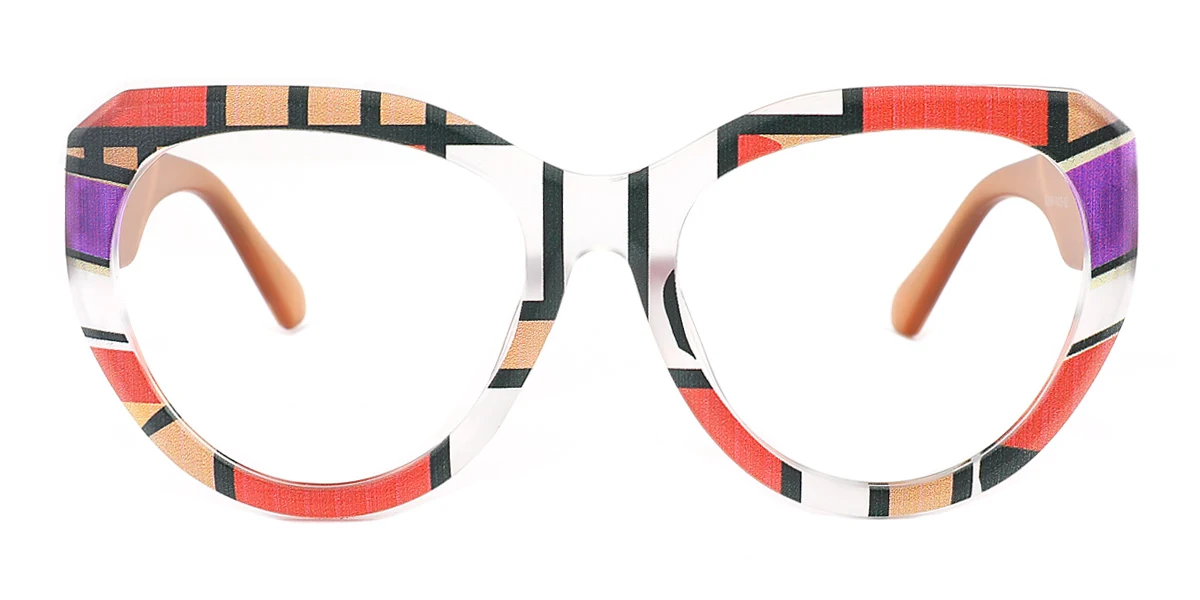 Multicolor Round Unique Gorgeous Custom Engraving Eyeglasses | WhereLight