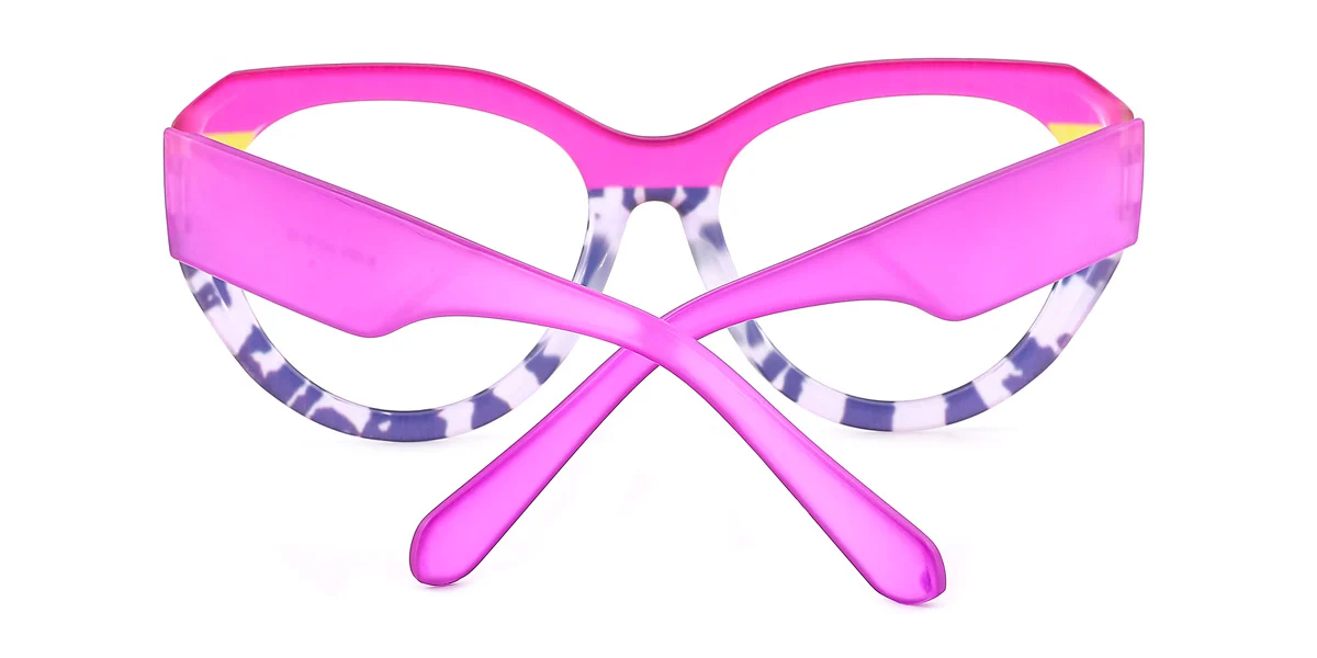 Purple Round Unique Gorgeous Custom Engraving Eyeglasses | WhereLight